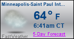 Weather Forecast for Minneapolis-Saint Paul International Airport, MN