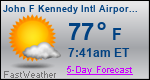 Weather Forecast for John F Kennedy International Airport, NY