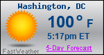 Weather Forecast for Washington, DC