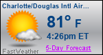 Weather Forecast for Charlotte/Douglas International Airport, NC