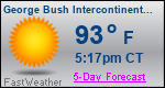 Weather Forecast for George Bush Intercontinental/Houston Airport, TX