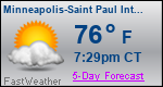 Weather Forecast for Minneapolis-Saint Paul International Airport, MN