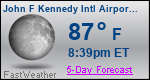 Weather Forecast for John F Kennedy International Airport, NY