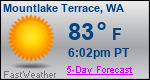 Weather Forecast for Mountlake Terrace, WA