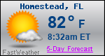 Weather Forecast for Homestead, FL