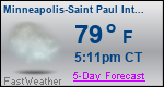 Weather Forecast for Minneapolis-Saint Paul International Airport, MN