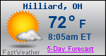 Weather Forecast for Hilliard, OH