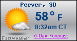 Weather Forecast for Peever, SD