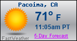 Weather Forecast for Pacoima, CA