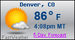 Weather Forecast for Denver, CO