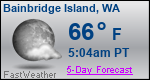 Weather Forecast for Bainbridge Island, WA