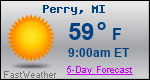 Weather Forecast for Perry, MI