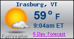 Weather Forecast for Irasburg, VT