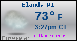 Weather Forecast for Eland, WI