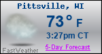 Weather Forecast for Pittsville, WI