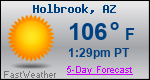 Weather Forecast for Holbrook, AZ