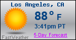 Weather Forecast for Los Angeles, CA