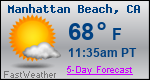 Weather Forecast for Manhattan Beach, CA