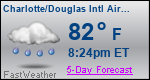 Weather Forecast for Charlotte/Douglas International Airport, NC