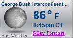 Weather Forecast for George Bush Intercontinental/Houston Airport, TX