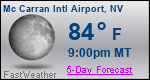 Weather Forecast for Mc Carran International Airport, NV