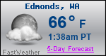 Weather Forecast for Edmonds, WA