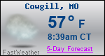 Weather Forecast for Cowgill, MO