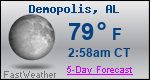 Weather Forecast for Demopolis, AL