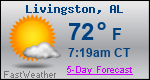 Weather Forecast for Livingston, AL