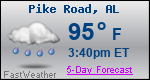 Weather Forecast for Pike Road, AL