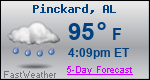 Weather Forecast for Pinckard, AL