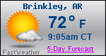 Weather Forecast for Brinkley, AR