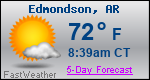 Weather Forecast for Edmondson, AR