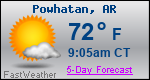 Weather Forecast for Powhatan, AR