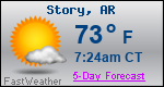 Weather Forecast for Story, AR