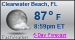 Weather Forecast for Clearwater Beach, FL