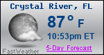 Weather Forecast for Crystal River, FL