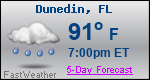 Weather Forecast for Dunedin, FL
