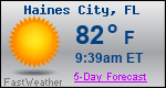 Weather Forecast for Haines City, FL