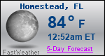 Weather Forecast for Homestead, FL