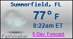 Weather Forecast for Summerfield, FL