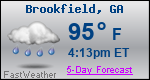 Weather Forecast for Brookfield, GA