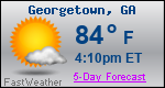 Weather Forecast for Georgetown, GA