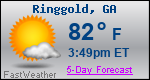 Weather Forecast for Ringgold, GA