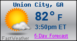 Weather Forecast for Union City, GA