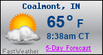 Weather Forecast for Coalmont, IN