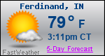 Weather Forecast for Ferdinand, IN