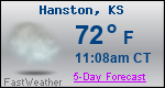 Weather Forecast for Hanston, KS