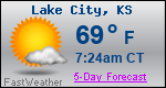 Weather Forecast for Lake City, KS