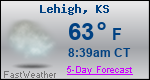 Weather Forecast for Lehigh, KS